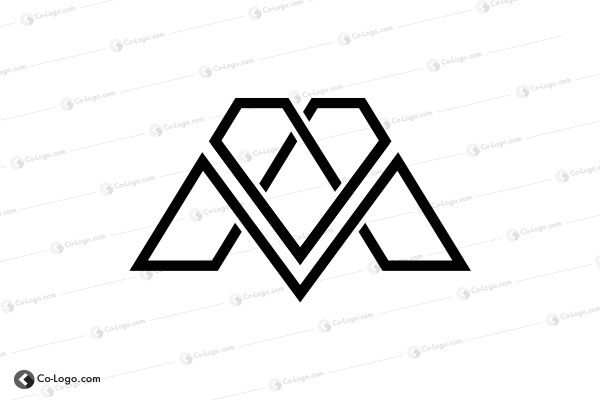 logo for sale : Letter M Diamond logo for sale